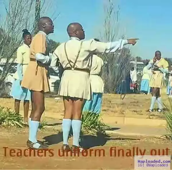 When Government Says Teachers Must Wear Uniform (Funny Photo)